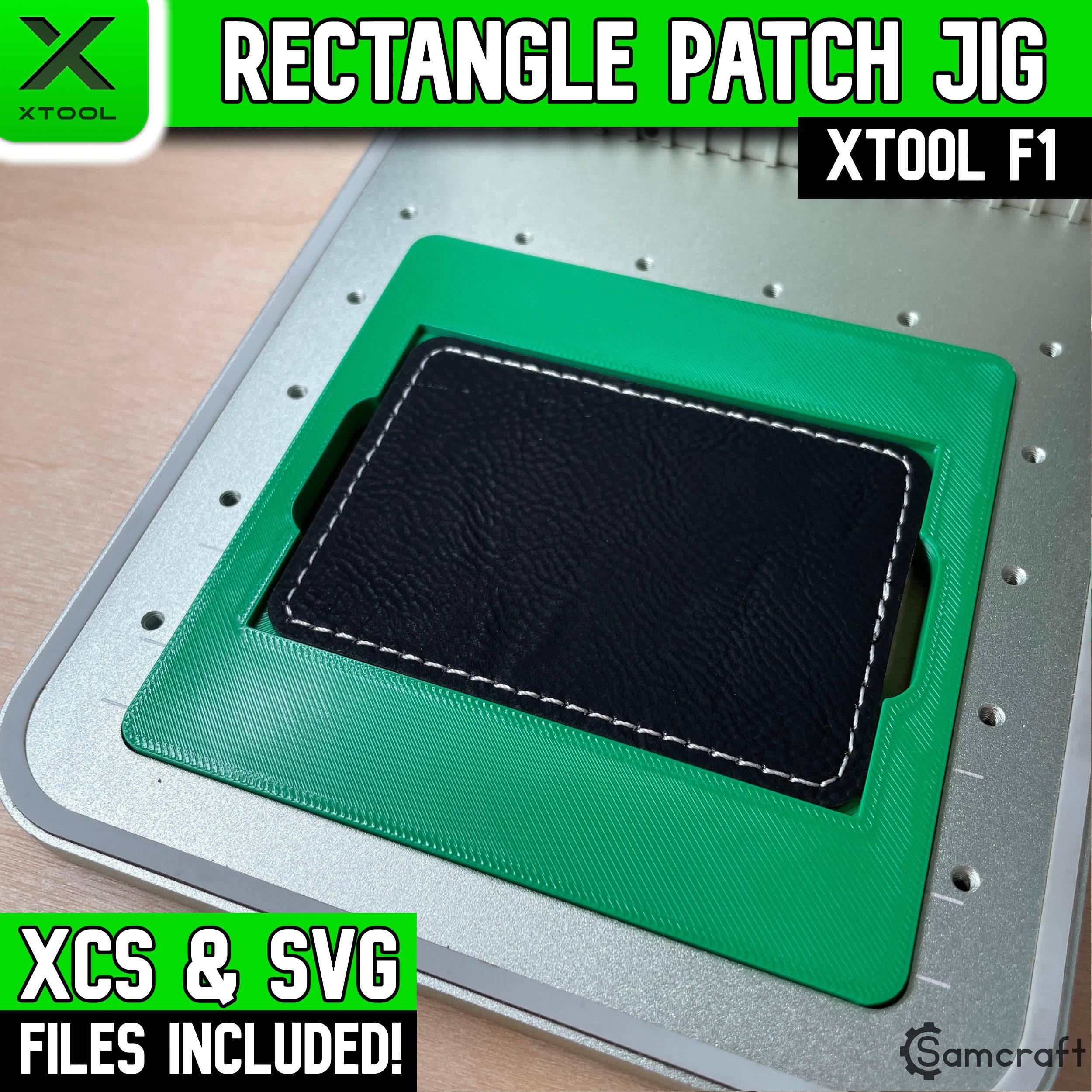 Rectangle Patch Jig - xTool F1 / F2