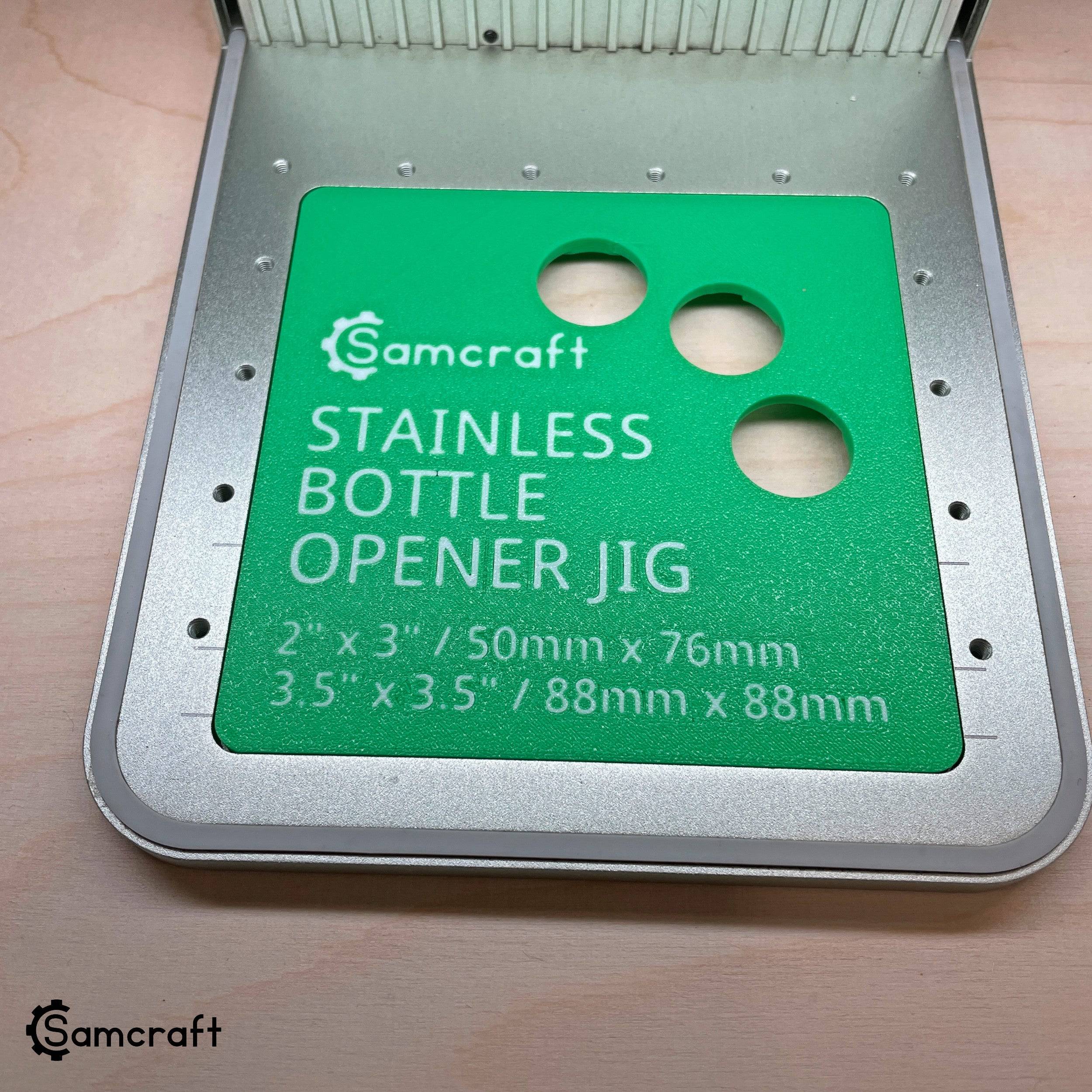 Stainless Steel Bottle Opener Laser Engraving Jig for xTool F1