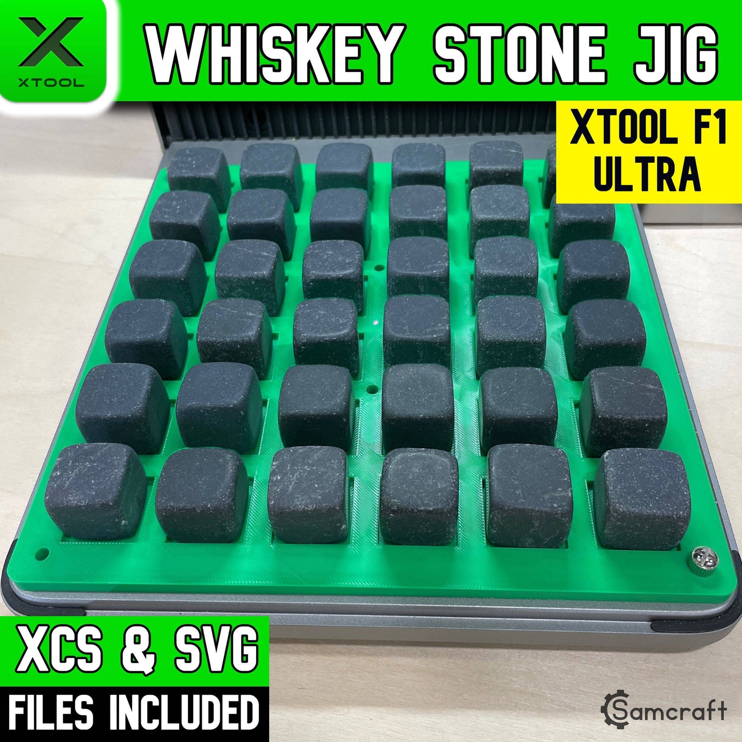 Whiskey Stone Jig - xTool F1 Ultra