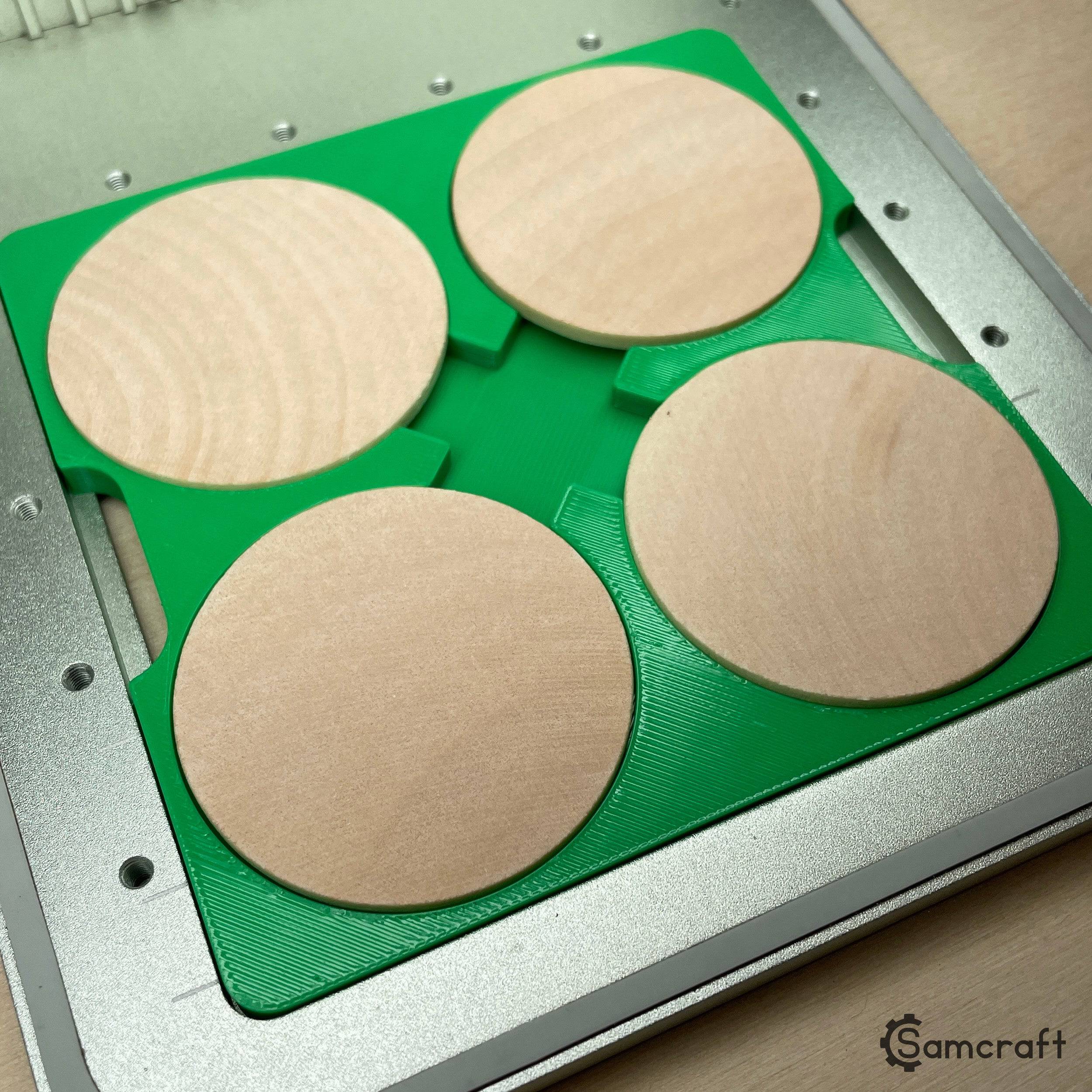 Wood Coin Laser Engraving Jig for xTool F1 & F2 | Samcraft