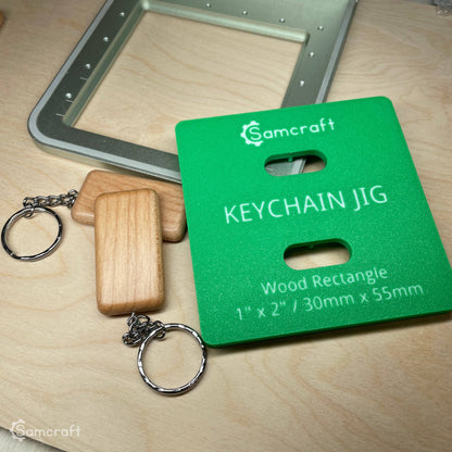 Wood Rectangle Keychain Jig - xTool F1