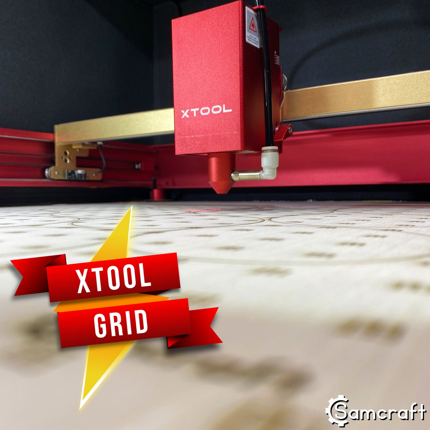 xTool D1 Pro Grid Board Template - DIGITAL DOWNLOAD