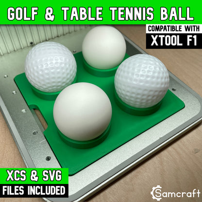 Golf Ball & Table Tennis Ball Jig - xTool F1